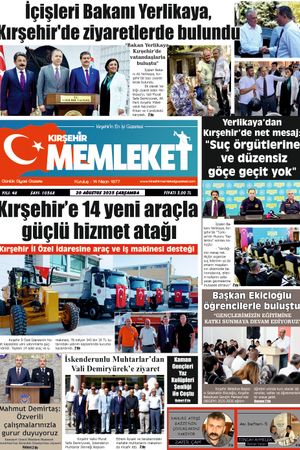 Kırşehir Memleket Gazetesi 20.08.2025