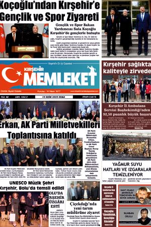 Kırşehir Memleket Gazetesi 10.10.2025