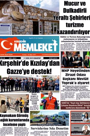 Kırşehir Memleket Gazetesi 11.10.2025