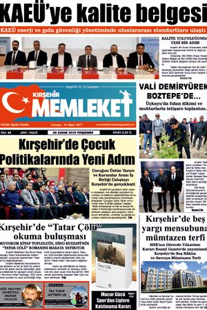 Kırşehir Memleket Gazetesi 06.11.2025
