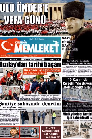 Kırşehir Memleket Gazetesi 10.11.2025