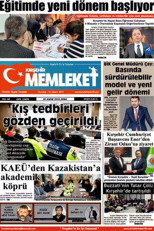 Kırşehir Memleket Gazetesi 28.11.2025