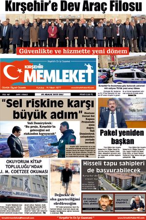 Kırşehir Memleket Gazetesi 09.12.2025