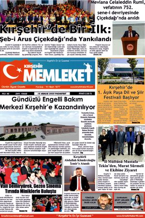 Kırşehir Memleket Gazetesi 15.12.2025
