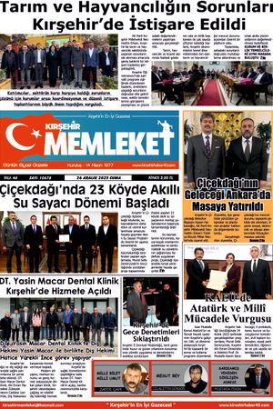 Kırşehir Memleket Gazetesi 26.12.2025