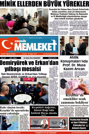 Kırşehir Memleket Gazetesi 03.01.2026