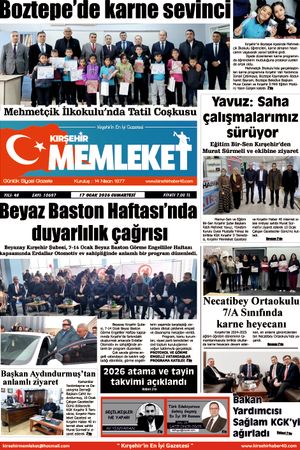 Kırşehir Memleket Gazetesi 17.01.2026