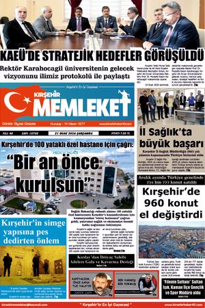 Kırşehir Memleket Gazetesi 21.01.2026
