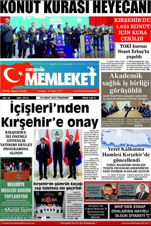 Kırşehir Memleket Gazetesi 05.02.2026