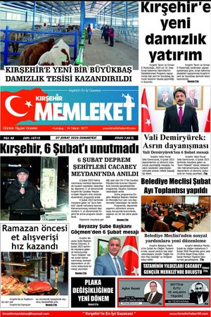 Kırşehir Memleket Gazetesi 07.02.2026