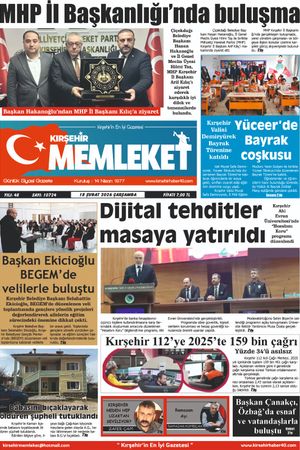 Kırşehir Memleket Gazetesi 18.02.2026