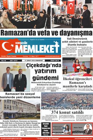 Kırşehir Memleket Gazetesi 21.02.2026