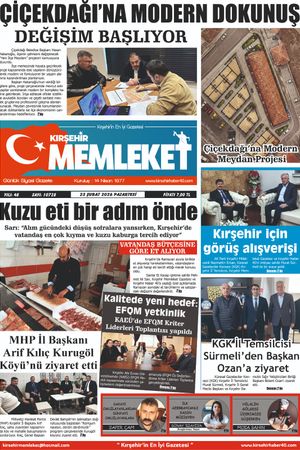 Kırşehir Memleket Gazetesi 23.02.2026