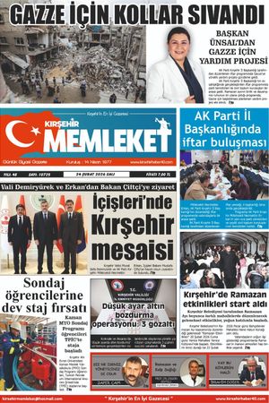 Kırşehir Memleket Gazetesi 24.02.2026