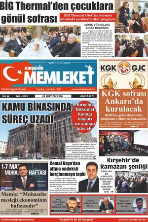 Kırşehir Memleket Gazetesi 03.03.2026