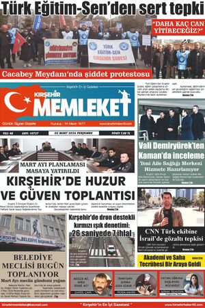 Kırşehir Memleket Gazetesi 05.03.2026
