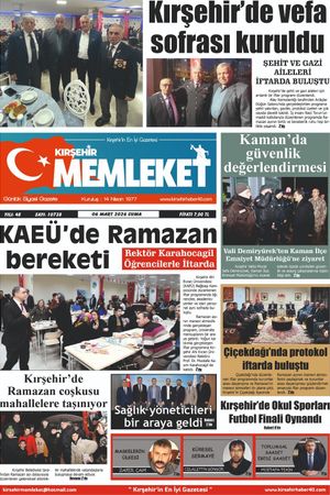 Kırşehir Memleket Gazetesi 06.03.2026