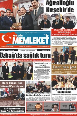 Kırşehir Memleket Gazetesi 11.03.2026