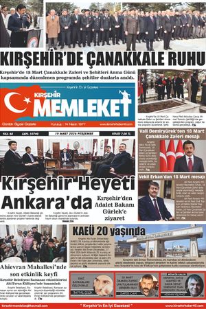 Kırşehir Memleket Gazetesi 19.03.2026