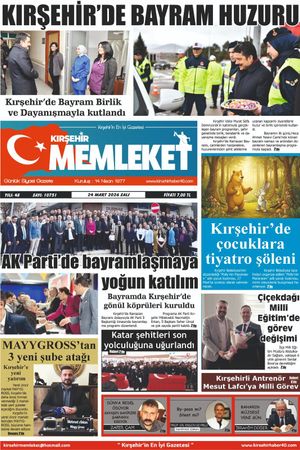 Kırşehir Memleket Gazetesi 24.03.2026