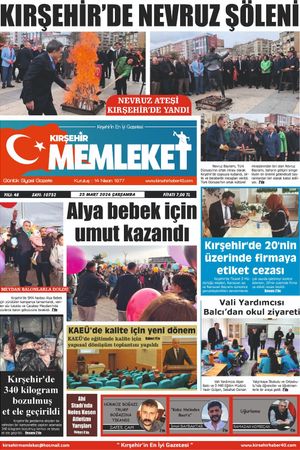 Kırşehir Memleket Gazetesi 25.03.2026