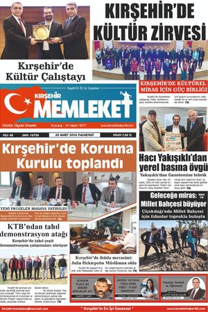 Kırşehir Memleket Gazetesi 30.03.2026