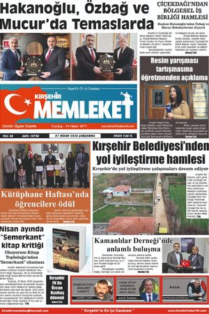 Kırşehir Memleket Gazetesi 01.04.2026