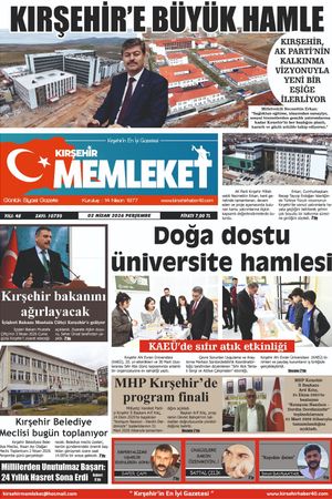 Kırşehir Memleket Gazetesi 02.04.2026