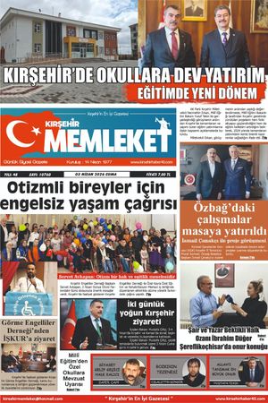 Kırşehir Memleket Gazetesi 03.04.2026