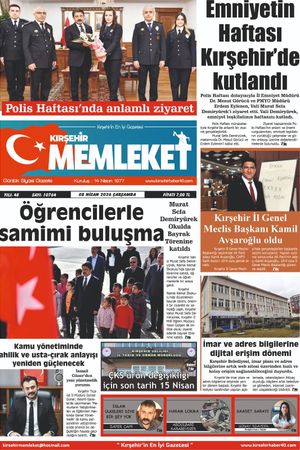 Kırşehir Memleket Gazetesi 08.04.2026