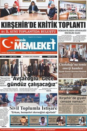 Kırşehir Memleket Gazetesi 20.04.2026