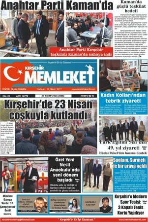 Kırşehir Memleket Gazetesi 24.04.2026