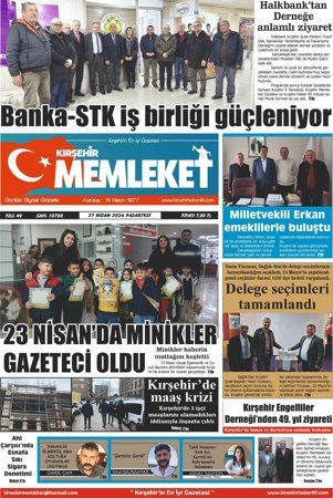 Kırşehir Memleket Gazetesi 27.04.2026