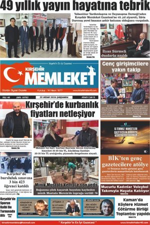 Kırşehir Memleket Gazetesi 29.04.2026
