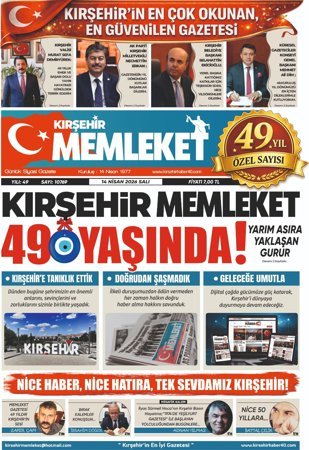 Kırşehir Memleket Gazetesi 14.04.2026