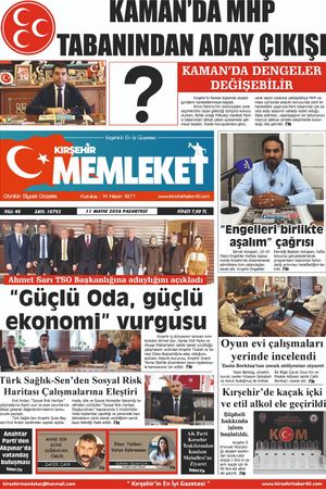 Kırşehir Memleket Gazetesi 11.05.2026