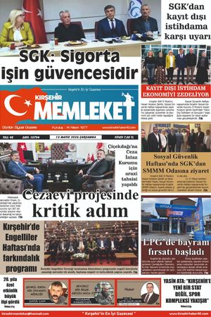 Kırşehir Memleket Gazetesi 13.05.2026