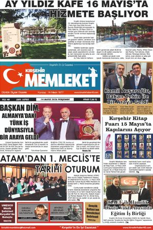 Kırşehir Memleket Gazetesi 14.05.2026
