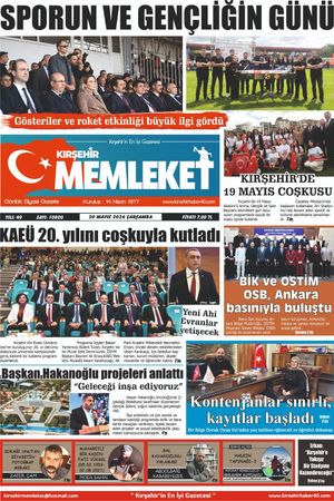 Kırşehir Memleket Gazetesi 20.05.2026