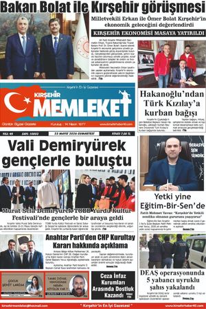 Kırşehir Memleket Gazetesi 23.05.2026
