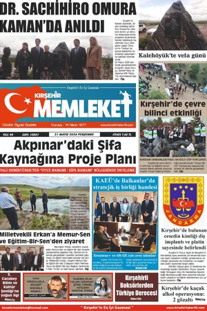Kırşehir Memleket Gazetesi 21.05.2026