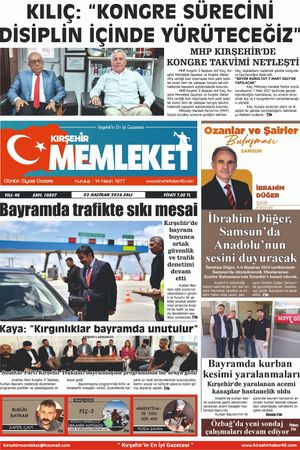 Kırşehir Memleket Gazetesi 02.06.2026