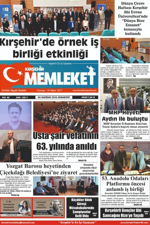 Kırşehir Memleket Gazetesi 06.06.2026