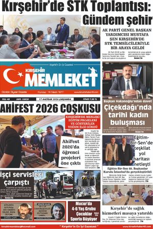 Kırşehir Memleket Gazetesi 17.06.2026