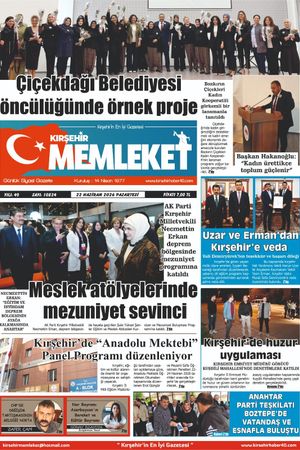 Kırşehir Memleket Gazetesi 22.06.2026
