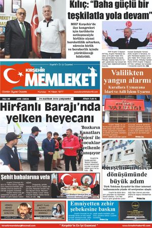Kırşehir Memleket Gazetesi 24.06.2026