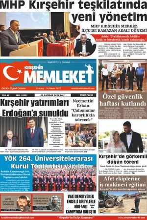 Kırşehir Memleket Gazetesi 30.06.2026