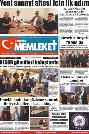 Kırşehir Memleket Gazetesi 04.07.2026