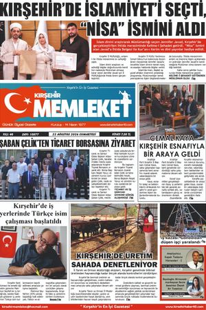 Kırşehir Memleket Gazetesi 22.08.2026