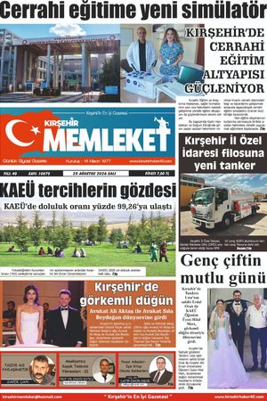 Kırşehir Memleket Gazetesi 25.08.2026